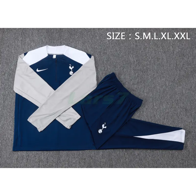 Sudadera De Entrenamiento Tottenham Hotspur 2025/2026 Kit Azul Marino/Gris