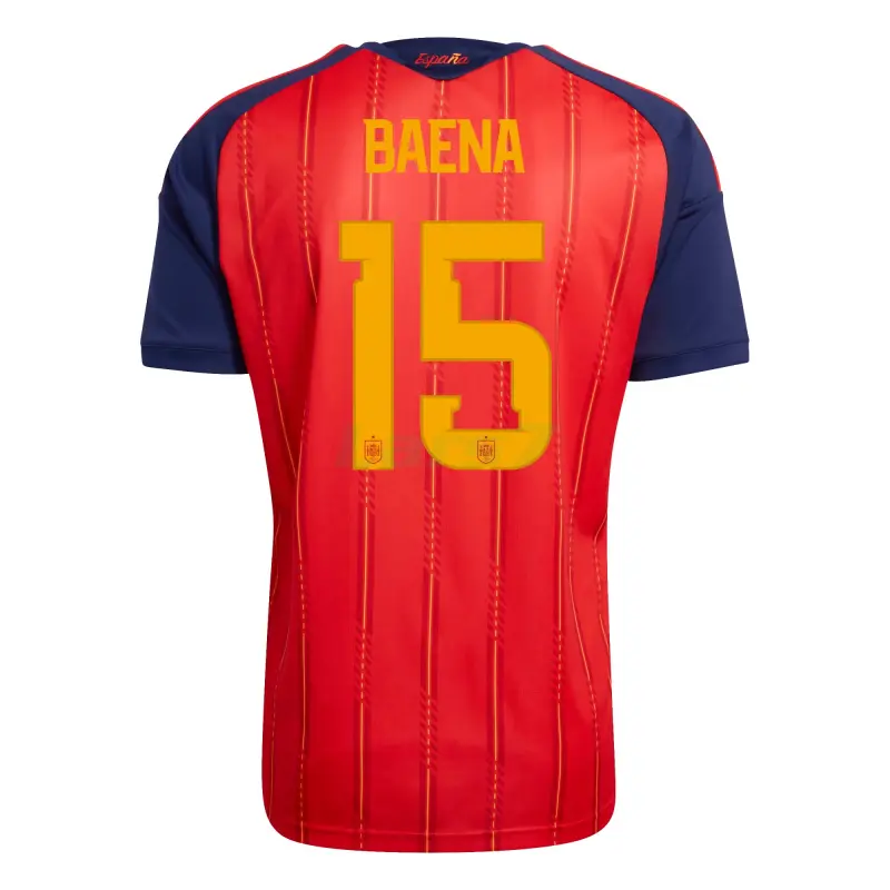 Camiseta Baena 15 España 1ª Equipación 2026 Rojo/Azul