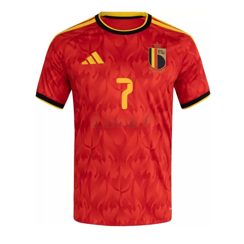 Camiseta De Bruyne 7 Bélgica 1ª Equipación Mundial 2026 Rojo
