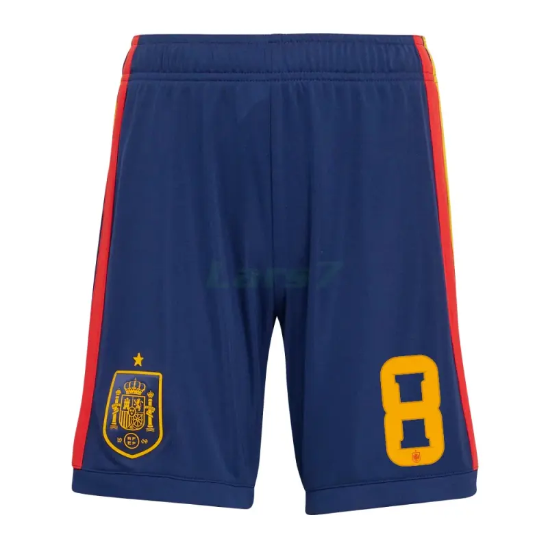 Camiseta Fabián 8 España 1ª Equipación 2026 ML Rojo/Azul