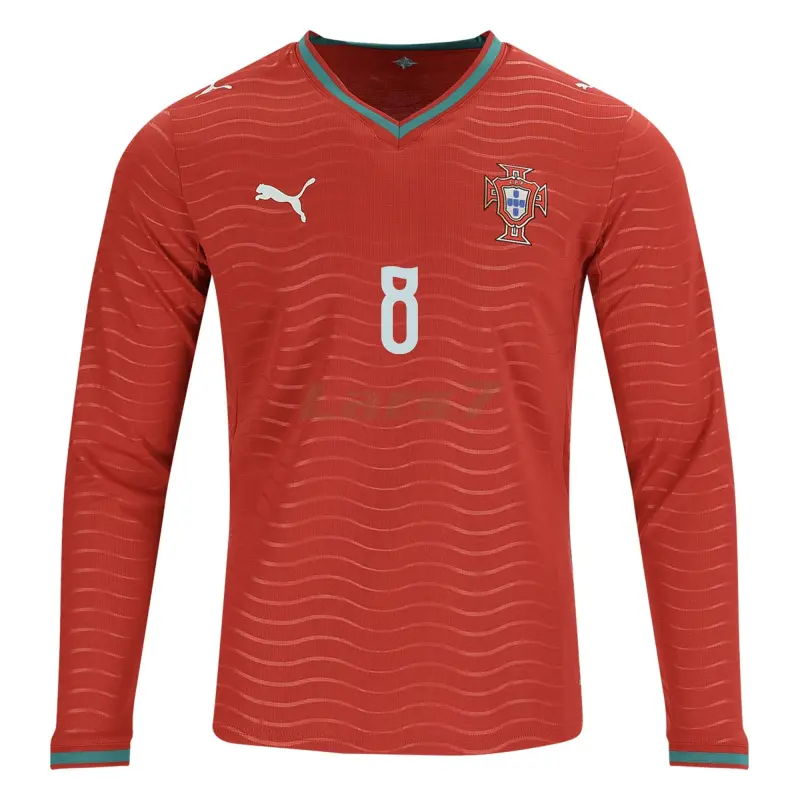 Camiseta B.Fernandez 8 Portugal 1ª Equipación 2026 ML Rojo