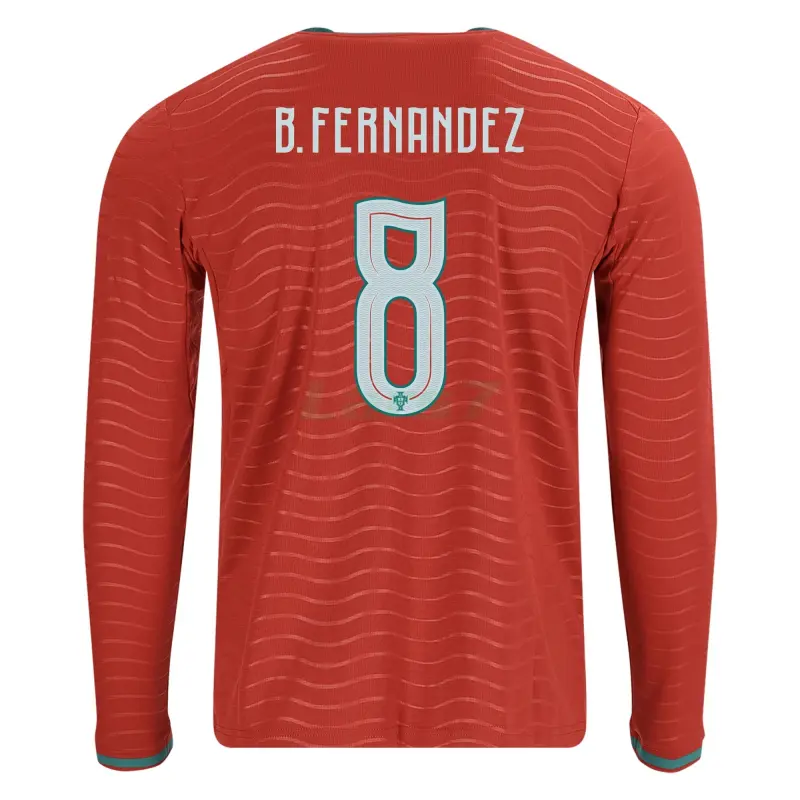 Camiseta B.Fernandez 8 Portugal 1ª Equipación 2026 ML Rojo