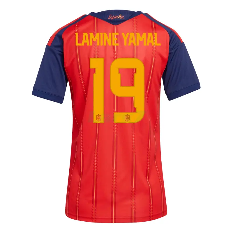 Camiseta Lamine Yamal 19 España 1ª Equipación 2026 Rojo/Azul Mujer