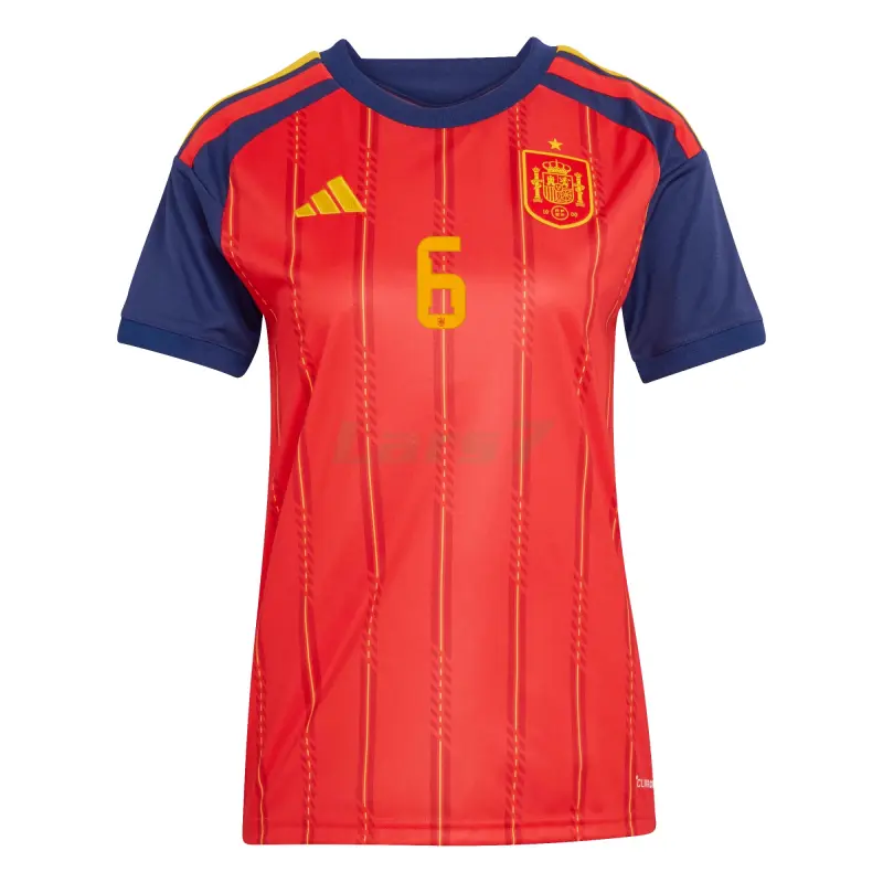 Camiseta Merino 6 España 1ª Equipación 2026 Rojo/Azul Mujer