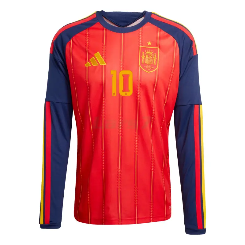 Camiseta Olmo 10 España 1ª Equipación 2026 ML Rojo/Azul