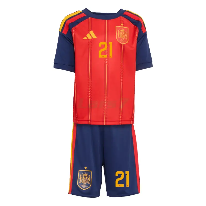 Camiseta Oyarzabal 21 España 1ª Equipación 2026 Rojo/Azul Niño Kit