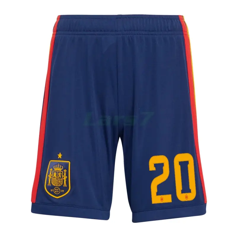 Camiseta Pedri 20 España 1ª Equipación 2026 Rojo/Azul