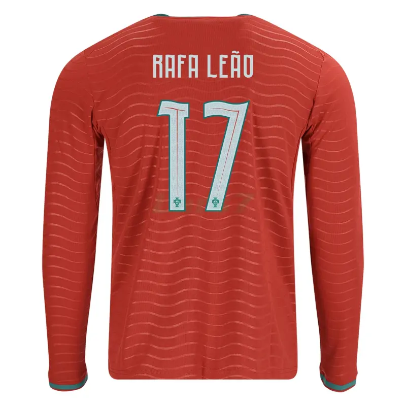 Camiseta Rafa Leão 17 Portugal 1ª Equipación 2026 ML Rojo