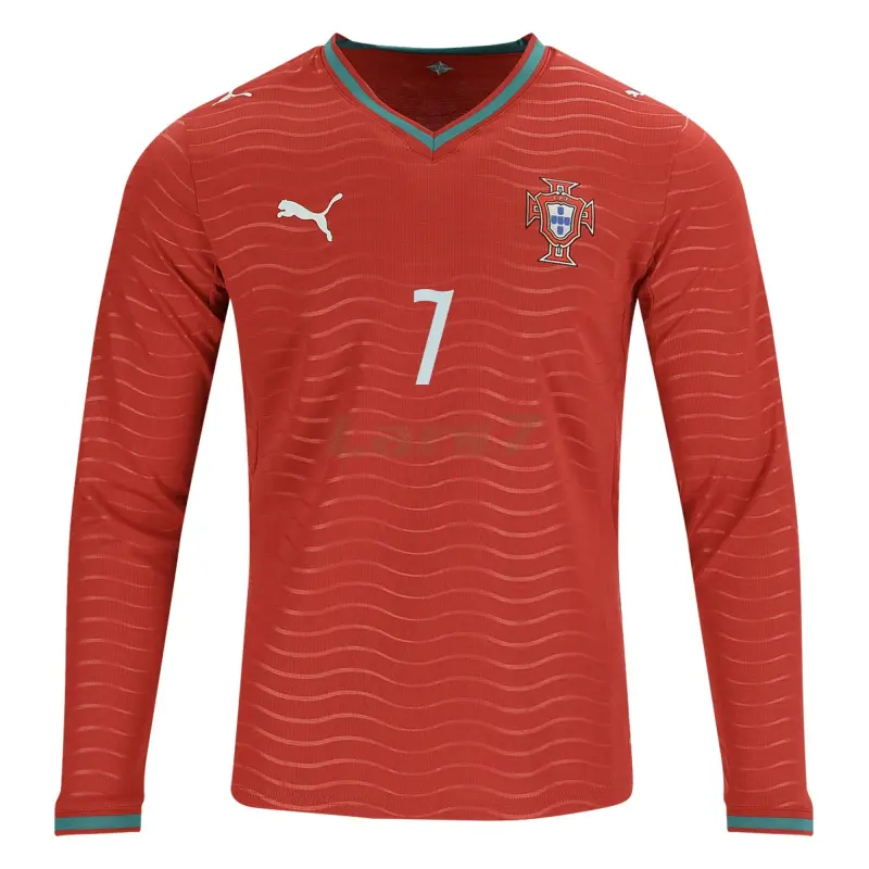 Camiseta Ronaldo 7 Portugal 1ª Equipación 2026 ML Rojo