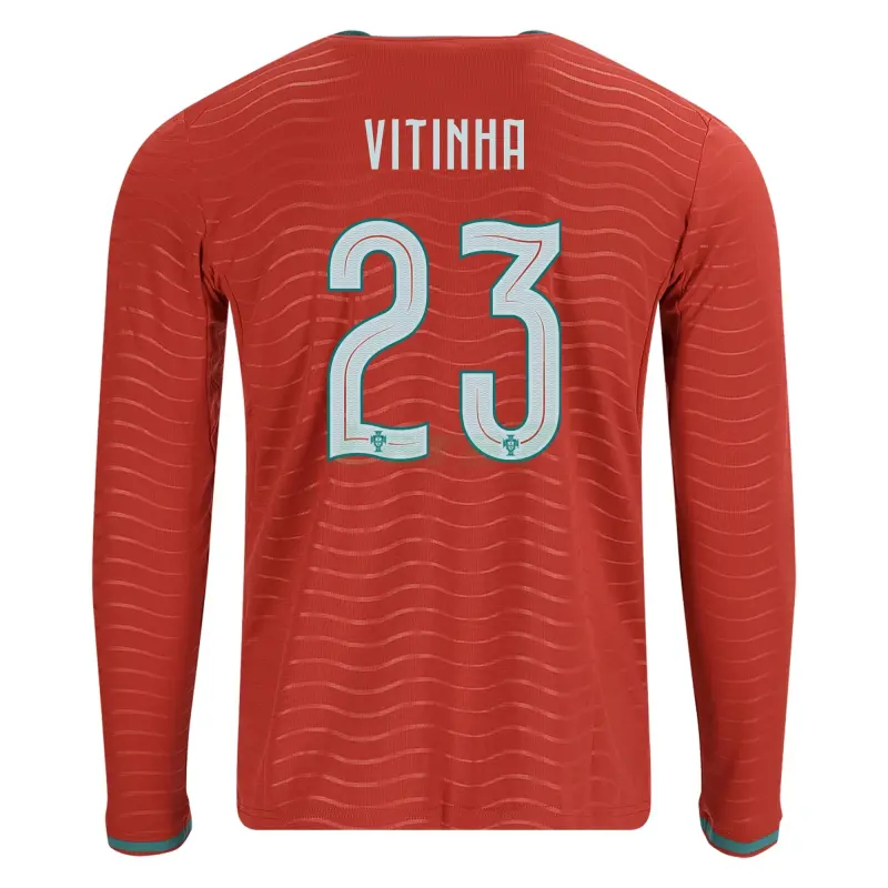 Camiseta Vitinha 23 Portugal 1ª Equipación 2026 ML Rojo