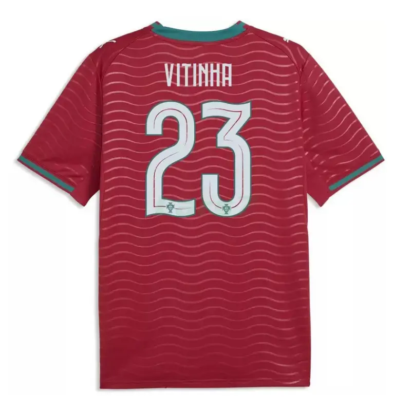 Camiseta Vitinha 23 Portugal 1ª Equipación 2026 Rojo