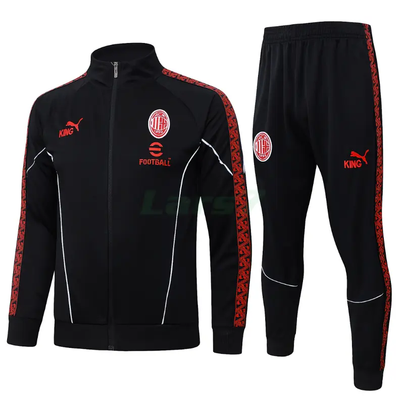 Chandal AC Milan 2025/2026 Negro/Rojo