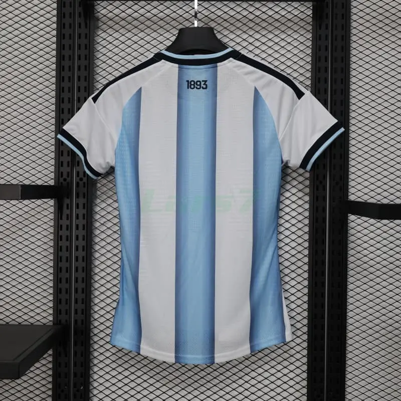 Camiseta Argentina 1ª Equipación Mundial 2026 Azul/Blanco Mujer con FIFA2022 (EDICIÓN JUGADOR)