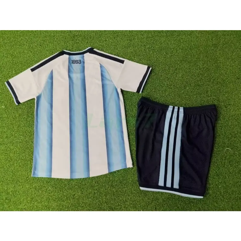 Camiseta Argentina 1ª Equipación Mundial 2026 Azul/Blanco Niño Kit (EDICIÓN JUGADOR)