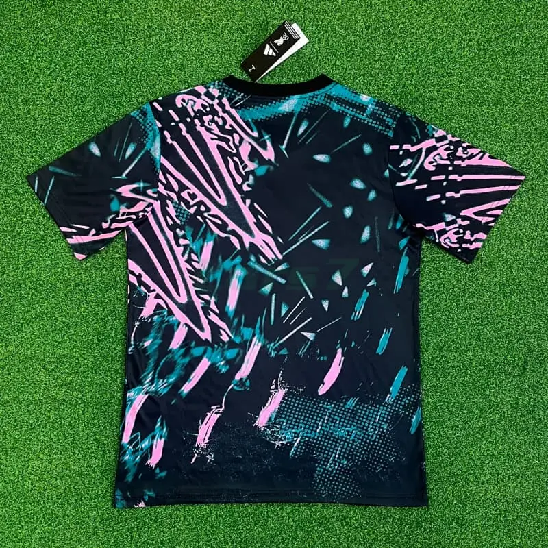 Camiseta Liverpool 2025/2026 Pre-Match Negro/Rosa/Azul