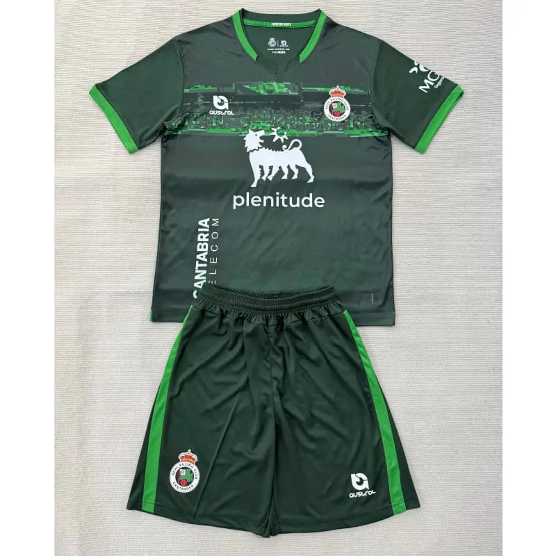 Camiseta Racing de Santander 2ª Equipación 2025/2026 Verde Niño