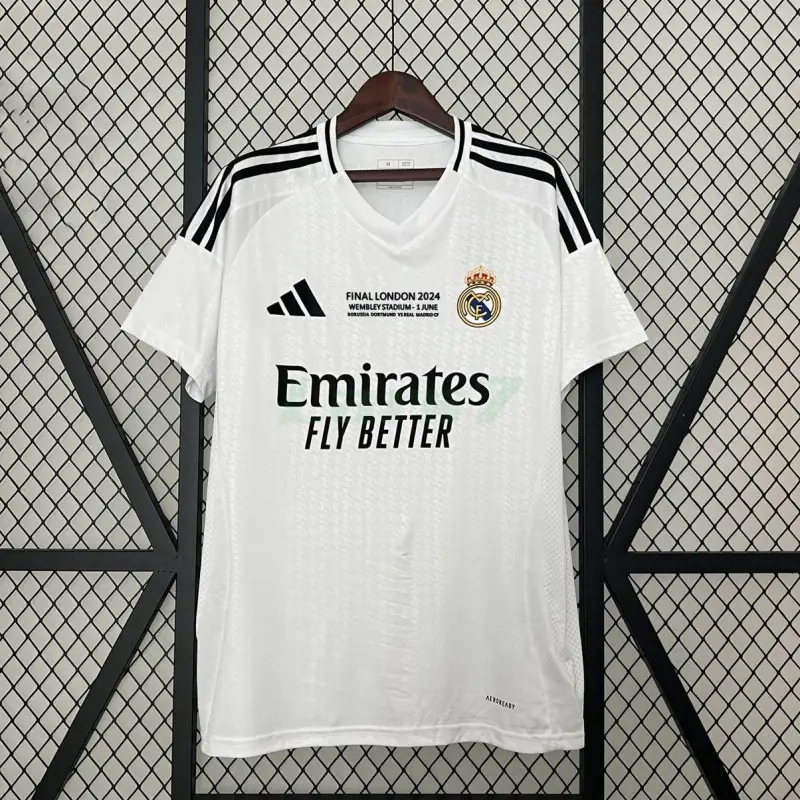 Camiseta Real Madrid 1ª Equipación 2024/2025 UCL Final Blanco
