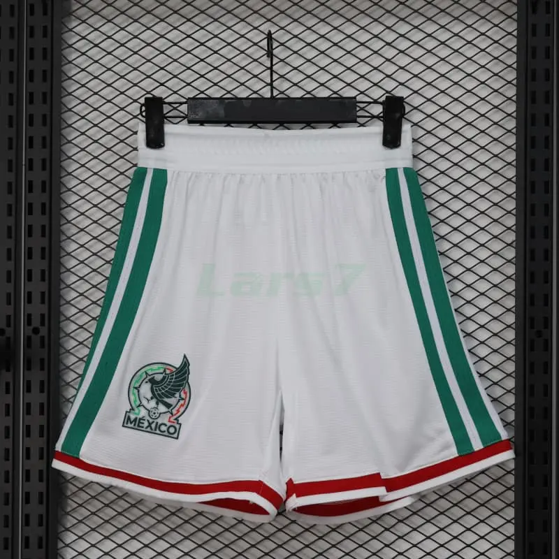 Pantalón Corto México 1ª Equipación Mundial 2026 Blanco (EDICIÓN JUGADOR)