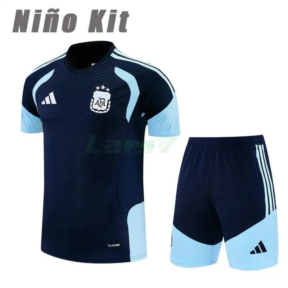 Camiseta de Entrenamiento Argentina 2026 Niño Kit Azul Marino	