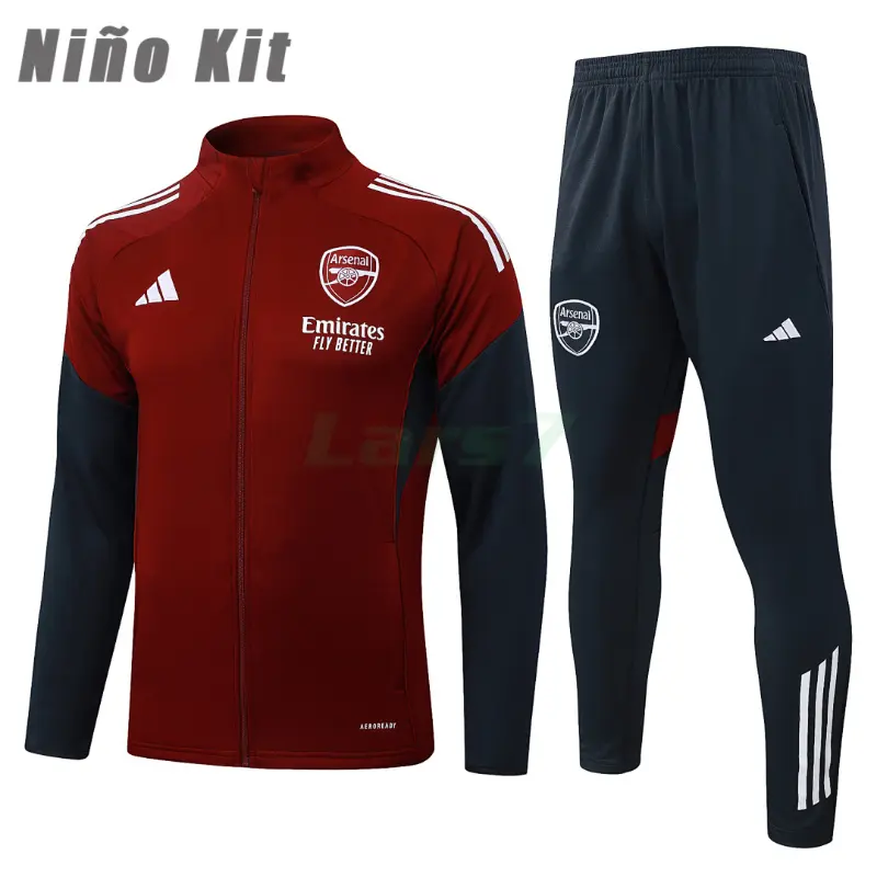 Chandal Arsenal 2025/2026 Niño Rojo/Azul Marino