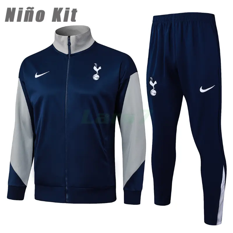 Chandal Tottenham Hotspur 2025/2026 Niño Azul Marino/Gris