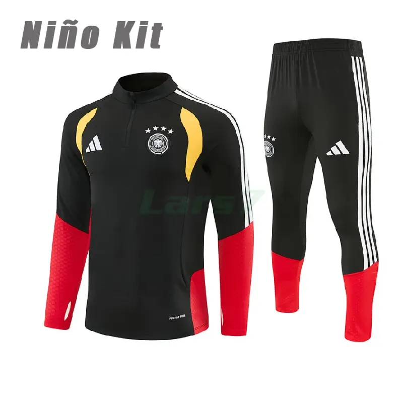 Sudadera de Entrenamiento Alemania 2026 Niño Kit Negro