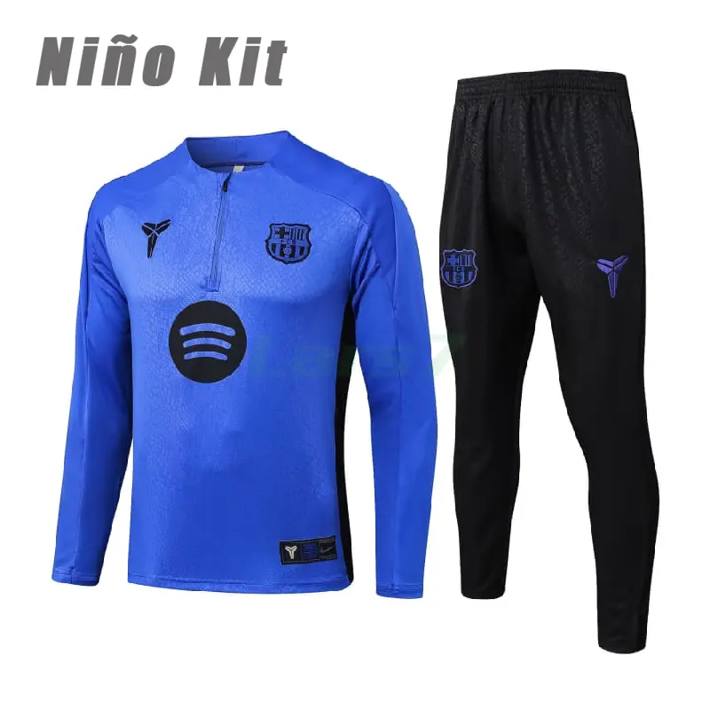 Sudadera De Entrenamiento Barcelona 2025/2026 Niño Kit Morado con Estampado en Seco