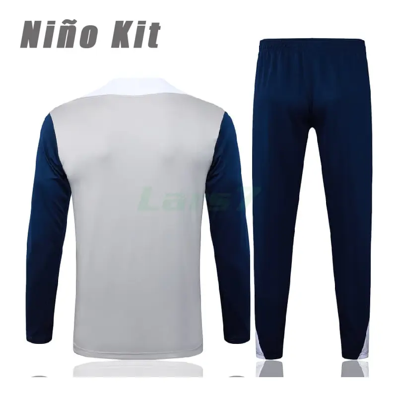 Sudadera De Entrenamiento Tottenham Hotspur 2025/2026 Niño Kit Gris/Azul Marino