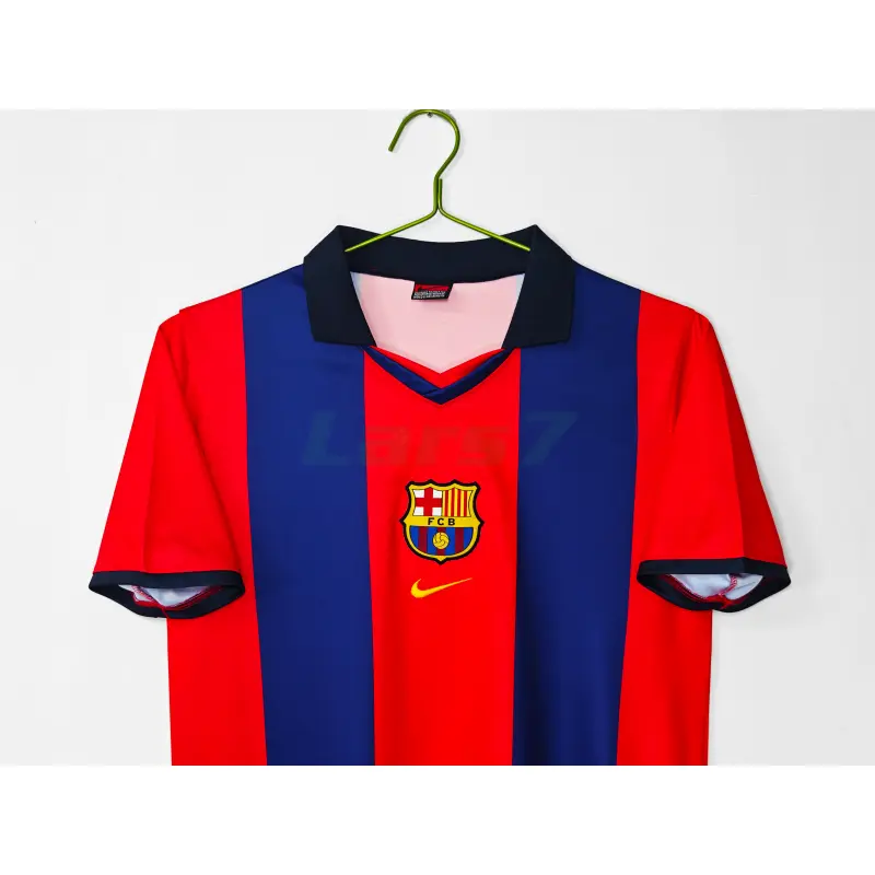 Camiseta Barcelona 1ª Equipación Retro 1998/99 Naranja/Azul