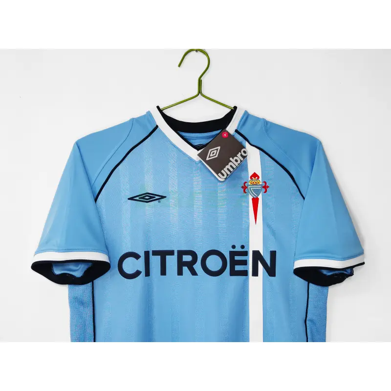 Camiseta Celta De Vigo 1ª Equipación Retro 2001/02 Azul Claro