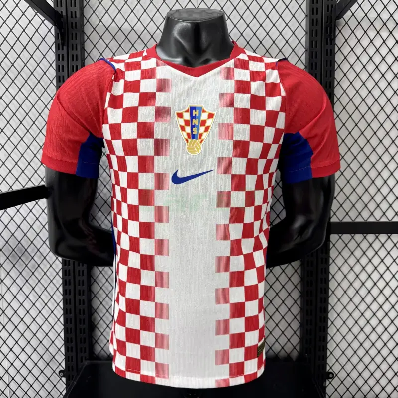 Camiseta Croacia 1ª Equipación Mundial 2026 Rojo/Blanco (EDICIÓN JUGADOR)