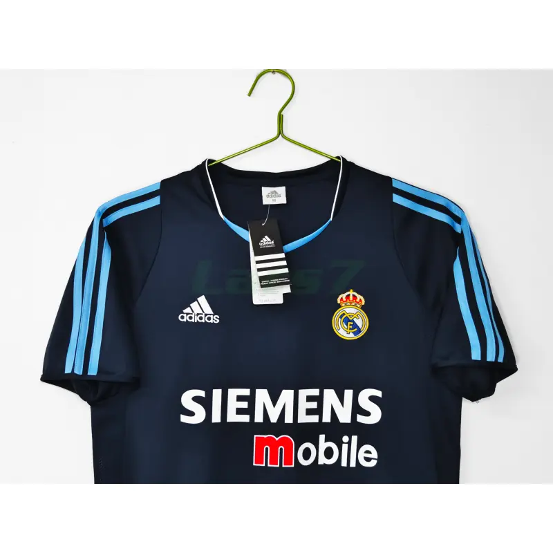 Camiseta Real Madrid 2ª Equipación Retro 2003/04 Azul Marino