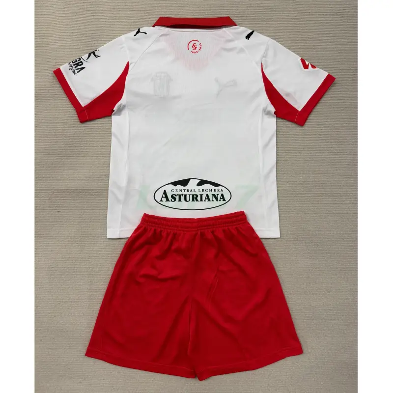 Camiseta Sporting de Gijón 3ª Equipación 2025/2026 Niño Kit con Parche La Liga