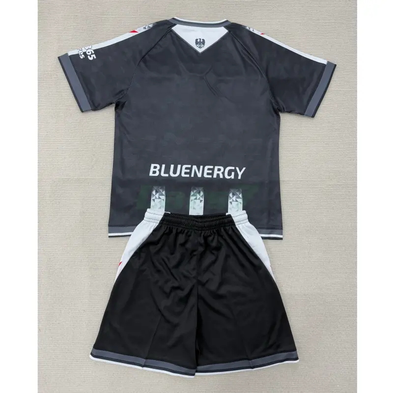 Camiseta Udinese Calcio 1ª Equipación 2025/2026 Negro/Blanco Niño Kit