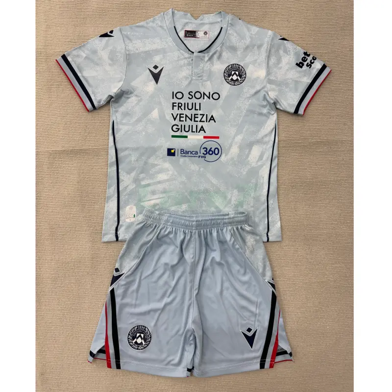 Camiseta Udinese Calcio 2ª Equipación 2025/2026 Azul Cielo Niño Kit