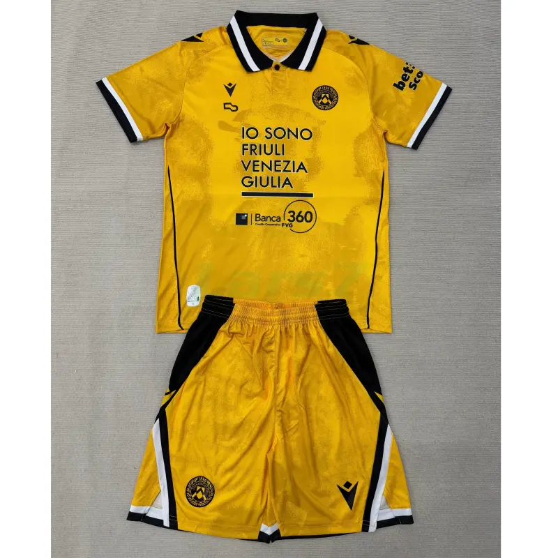Camiseta Udinese Calcio 3ª Equipación 2025/2026 Amarillo Niño Kit