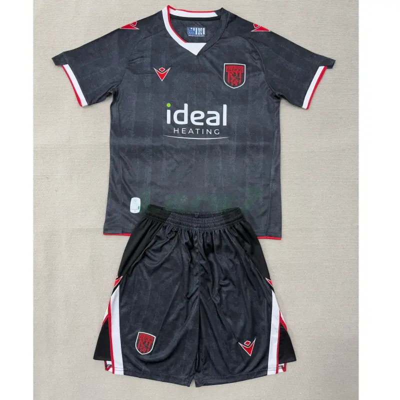 Camiseta West Bromwich Albion 3ª Equipación 2025/2026 Negro Niño Kit