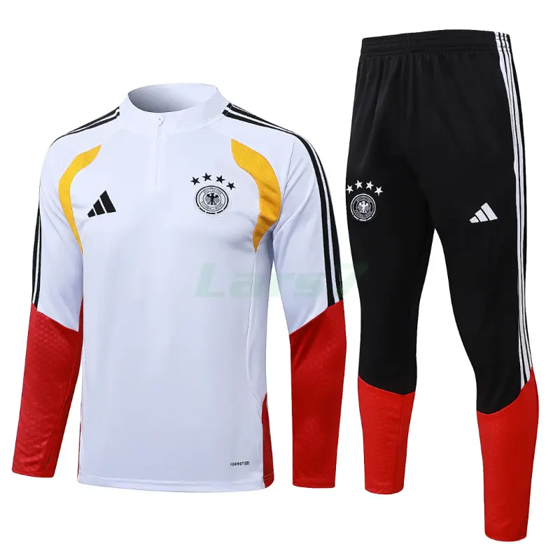 Sudadera de Entrenamiento Alemania 2026 Kit Blanco/Rojo