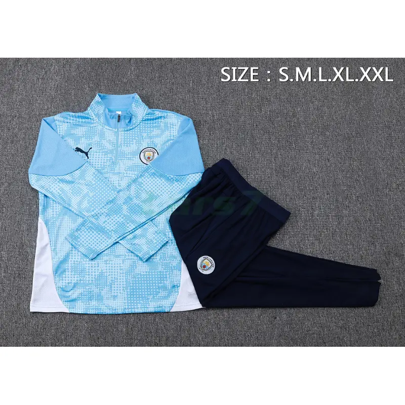 Sudadera De Entrenamiento Manchester City 2025/2026 Kit Azul Claro con Estampado
