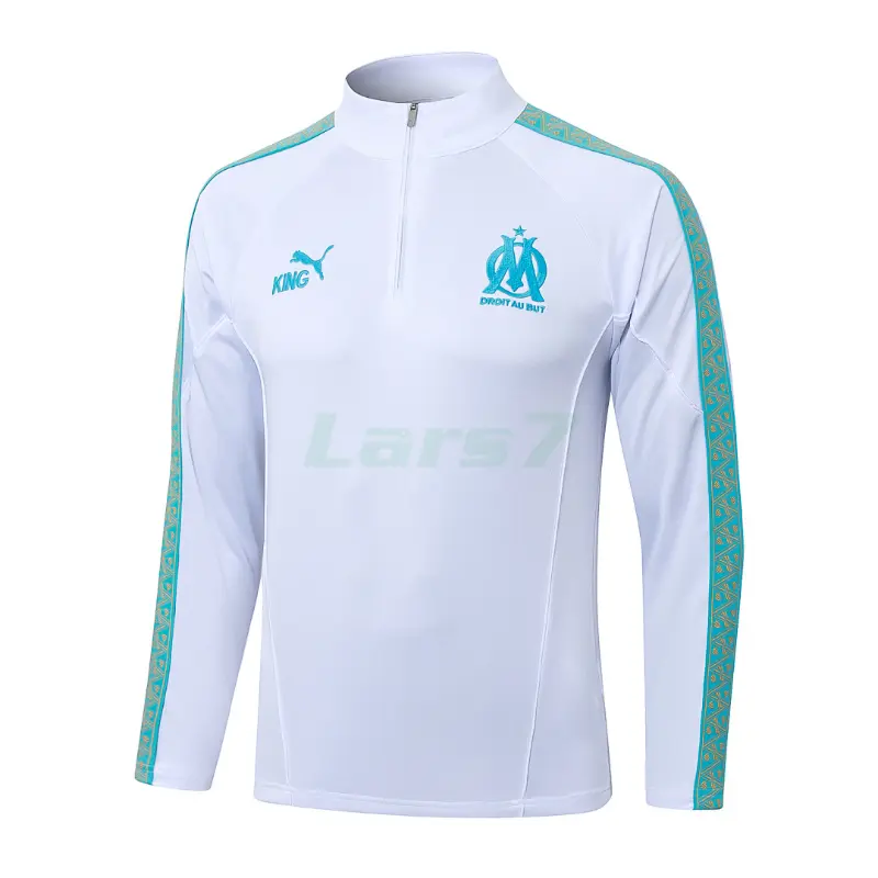 Sudadera De Entrenamiento Marsella 2025/2026 Blanco/Verde