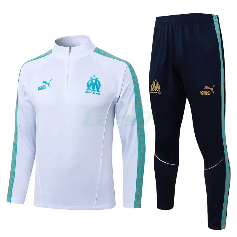 Sudadera De Entrenamiento Marsella 2025/2026 Kit Blanco/Verde
