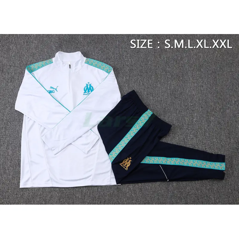 Sudadera De Entrenamiento Marsella 2025/2026 Kit Blanco/Verde