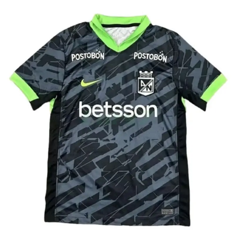 Camiseta Atlético Nacional 3ª Equipación 2026/2027 Negro/Verde