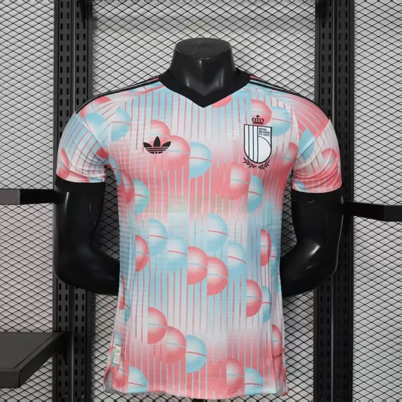 Camiseta Bélgica 2ª Equipación 2026 Rosa/Azul Claro (EDICIÓN JUGADOR)