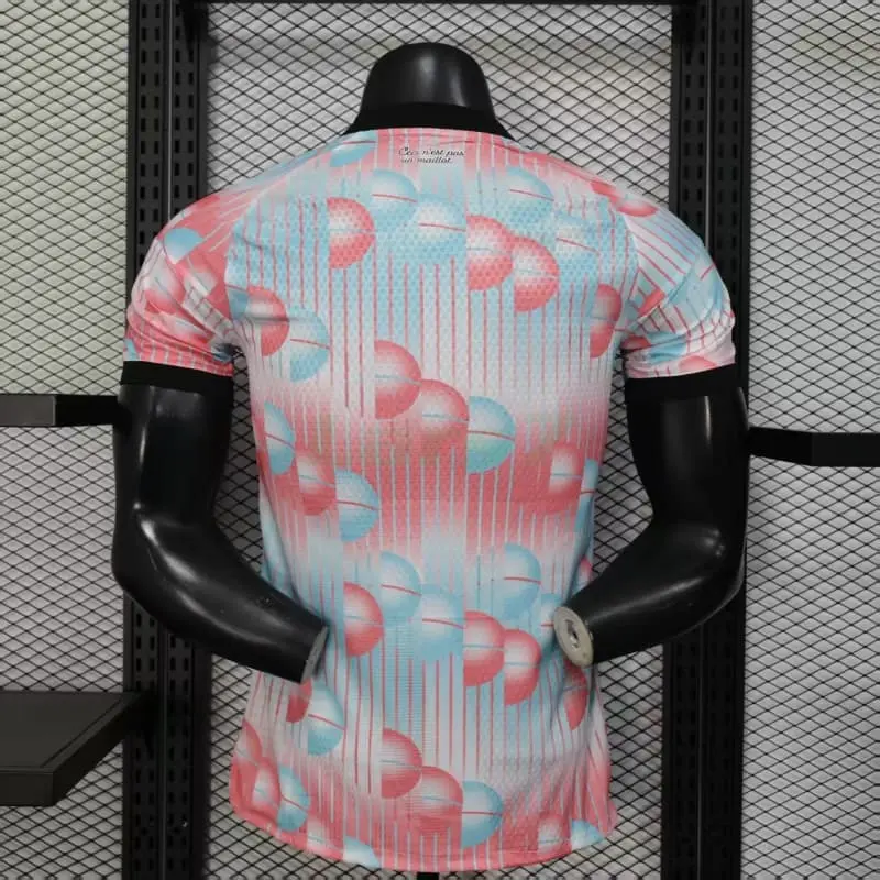 Camiseta Bélgica 2ª Equipación 2026 Rosa/Azul Claro (EDICIÓN JUGADOR)