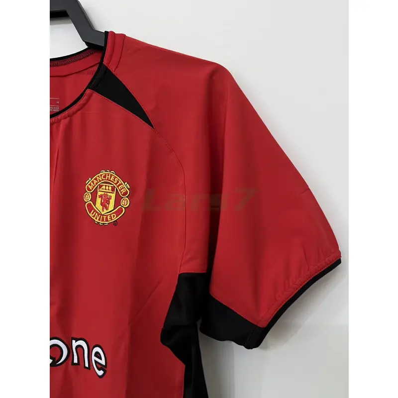 Camiseta Manchester United 1ª Equipación Retro 2002/04 Rojo