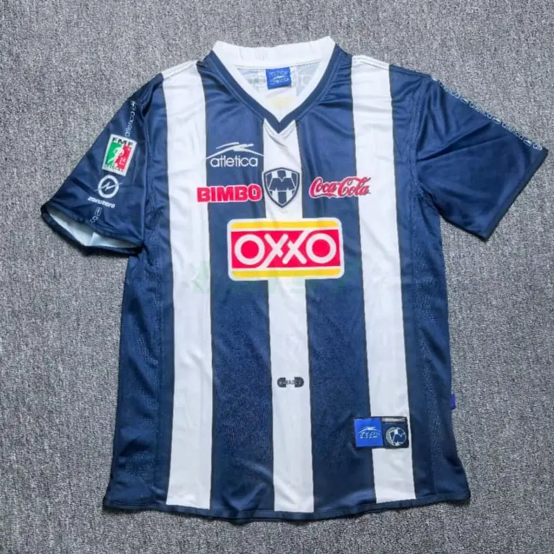 Camiseta Monterrey 1ª Equipación Retro 2000/2001 Azul Marino/Blanco