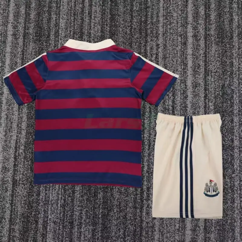 Camiseta Newcastle United 2ª Equipación Retro 1995/1997 Rojo/Azul Niño Kit