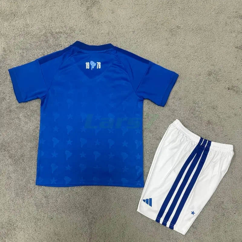 Camiseta Cruzeiro 1ª Equipación 2026/2027 Azul/Blanco Niño Kit