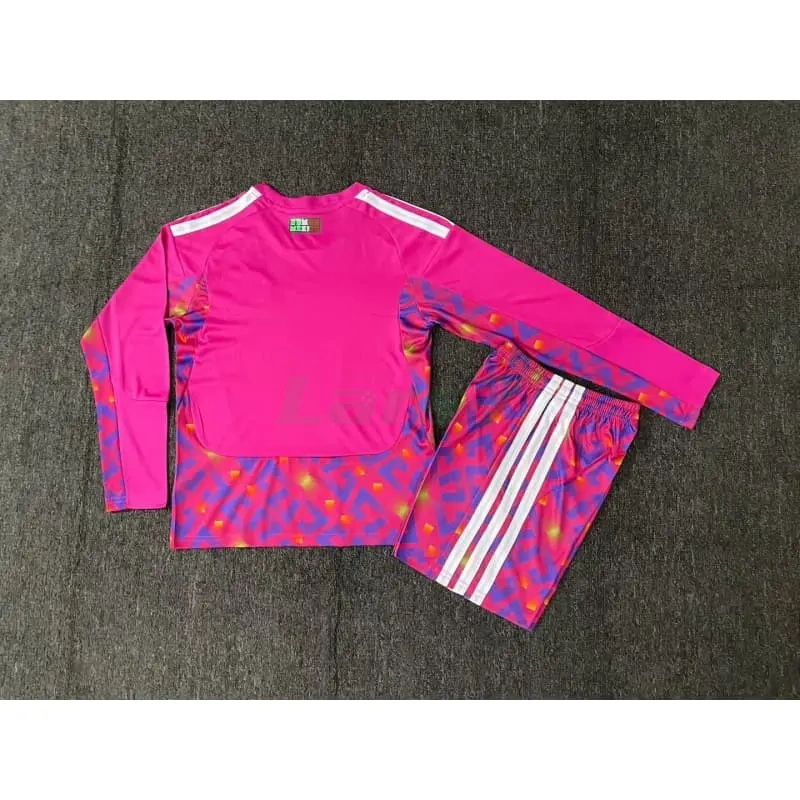 Camiseta de Portero México 1ª Equipación Mundial 2026 ML Rosa Niño Kit